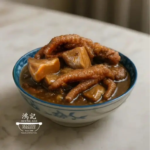 Braised Chicken Feet with Mushrooms